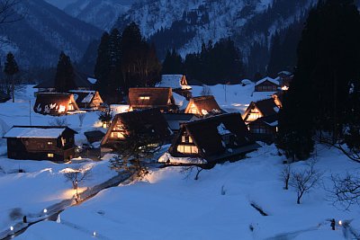 相倉合掌集落ライトアップ