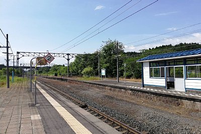 2番線が撤去されている