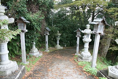 灯籠が並んでいます