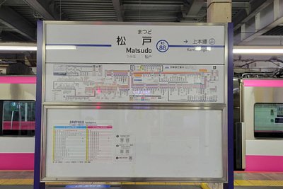 京成電鉄松戸駅ホーム