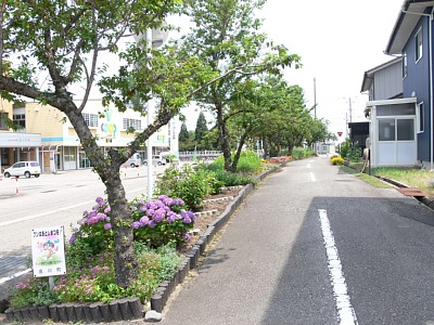 加越線の終点である庄川町駅跡