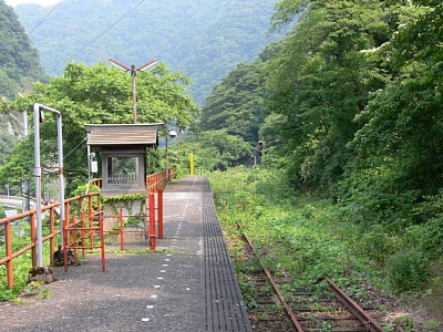 飛騨中山駅ホーム跡