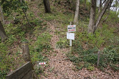 にらみ山砦はせいぜい監視所程度の規模でしょう