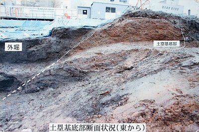 石室の発掘状況