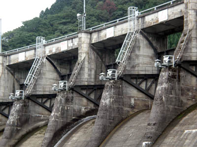 ラジアルゲートを正面から