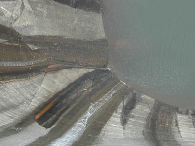 ダム直下の減勢工