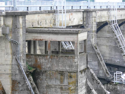 エレベーター魚道の操作室跡