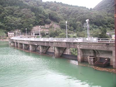 上流側からのラジアルゲート