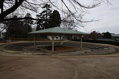 宮丸跡にある相撲場でかつてインターハイが開催されました