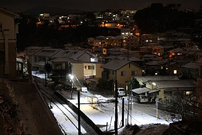 夜の池田駅