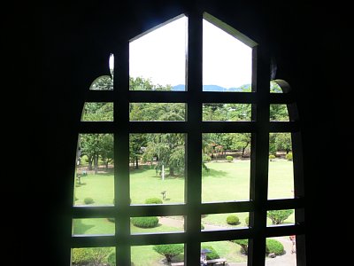 松本城天守内部　千鳥破風窓