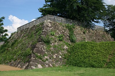 松代城本丸北西部にある戌亥隅櫓台