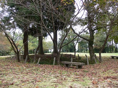 森寺城二の丸にある井戸跡