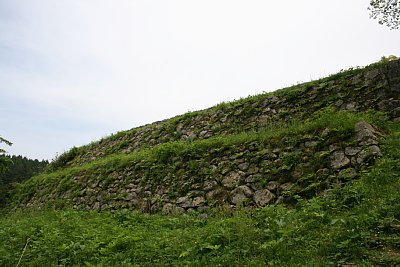 本丸北面の石垣