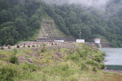 大白川ダム全景