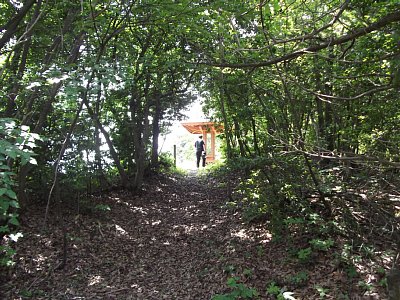 四阿が見えてきました