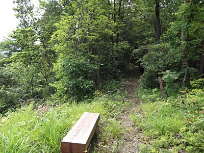 このあたりから城域に入ります