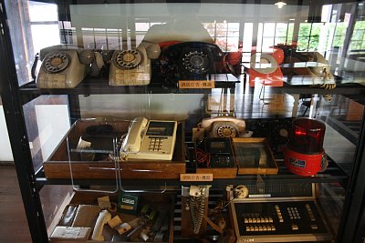 電話機の展示