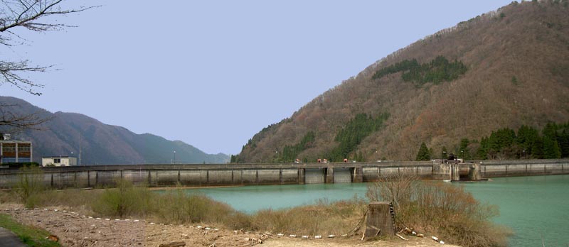 上流側からのパノラマ写真