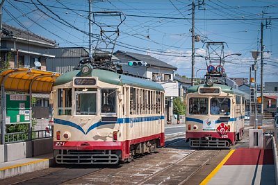 鏡川橋停留場ホーム