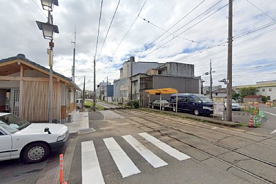 後免東町停留場ホーム